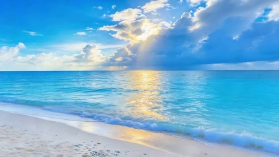 唯美蓝色大海