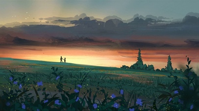 唯美散步欣赏风景