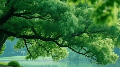 大树带鱼屏