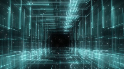 科技感线条空间