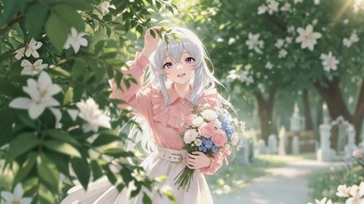 林间捧花伊雷娜