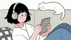 女孩与萌宠