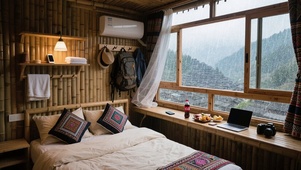 【雨景】竹楼卧室