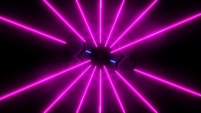 蓝色动态霓虹灯舞台