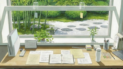 庭院书桌