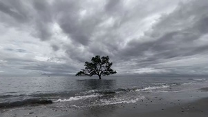 阴天的海边