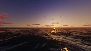 夕阳大海