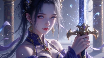 紫电剑鸣时，掠过星花海