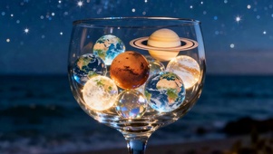 海景玻璃杯星球