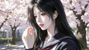 治愈樱花少女