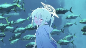 和小望在水族馆