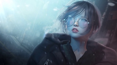 冬季眼镜小姐姐