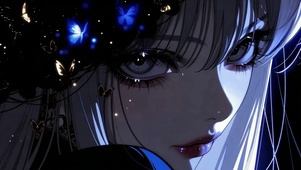暗夜蓝蝶美少女