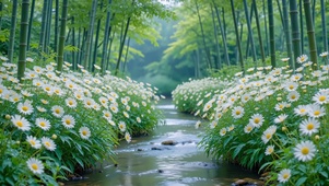 竹溪菊径