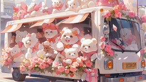 公仔贩卖车