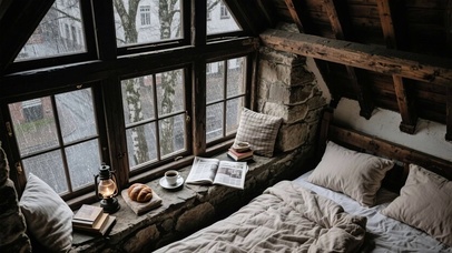 【雨景】温馨的阁楼