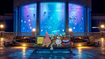 海洋馆的海绵宝宝