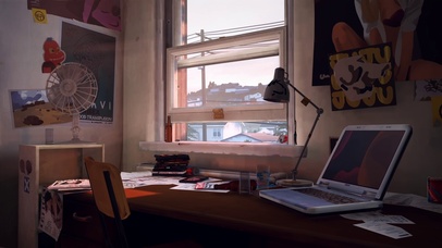 惬意午后的书桌