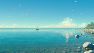 碧海孤帆