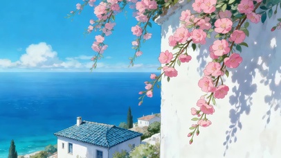 墙角的鲜花