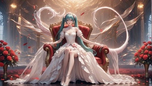 唯美花嫁初音未来