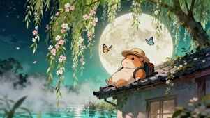 柳树屋檐仓鼠