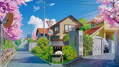 4K唯美日系街道