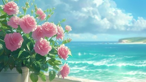 海边玫瑰