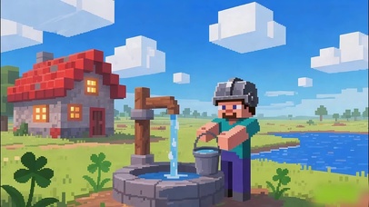 我的世界村庄劳作