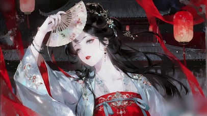 古风动漫少女-消暑舞姬