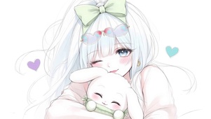 可爱线条女孩