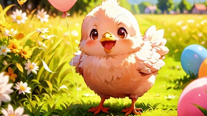 呆萌可爱小鸡仔