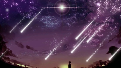 流星雨降临孤独感氛围壁纸