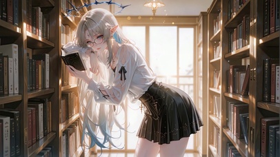 阳光满室的图书馆-芙露德莉斯