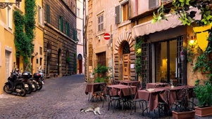 意大利早晨咖啡厅