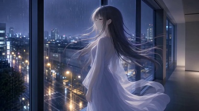 灯雨遥思