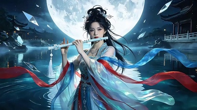 月湖笛韵仙姿