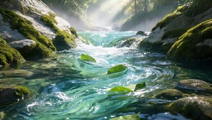 山涧溪流