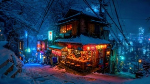 赛博朋克城市夜景