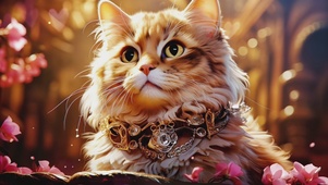 可爱宫廷风猫咪