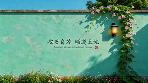 安然自若，顺遂无忧