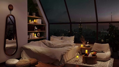 舒适安静的夜晚