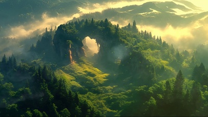 绿色护眼群峰