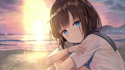 夕阳少女