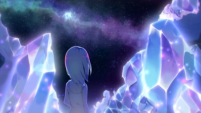 遥望星空的少女