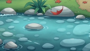红叶溪流