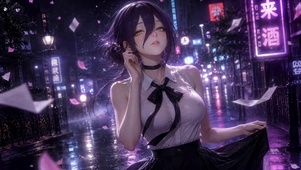 雨夜霓虹少女