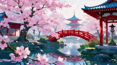 樱下红桥