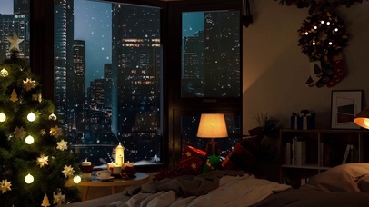 加拿大公寓圣诞氛围