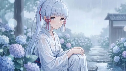 雨幕庭院